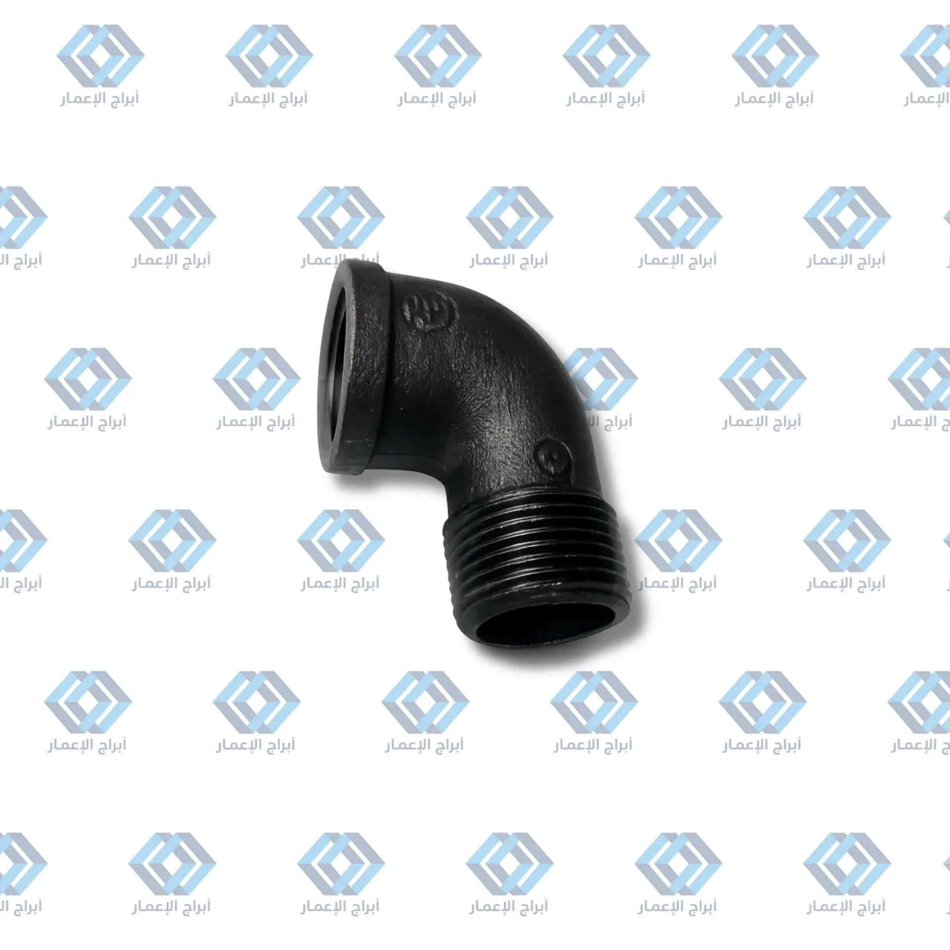 Black Malleable Iron Street Elbow 90° (Male × Female Thread)